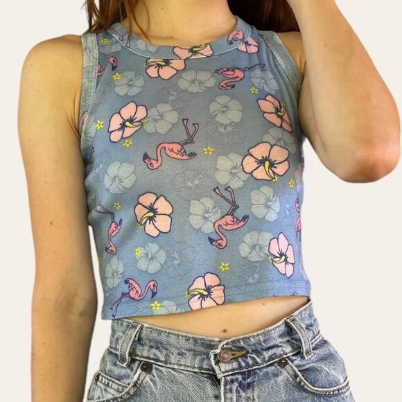 Y2k flamingo graphic cropped tank - Circo (XS) - Picture 4 of 7
